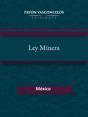 cover image of Ley Minera